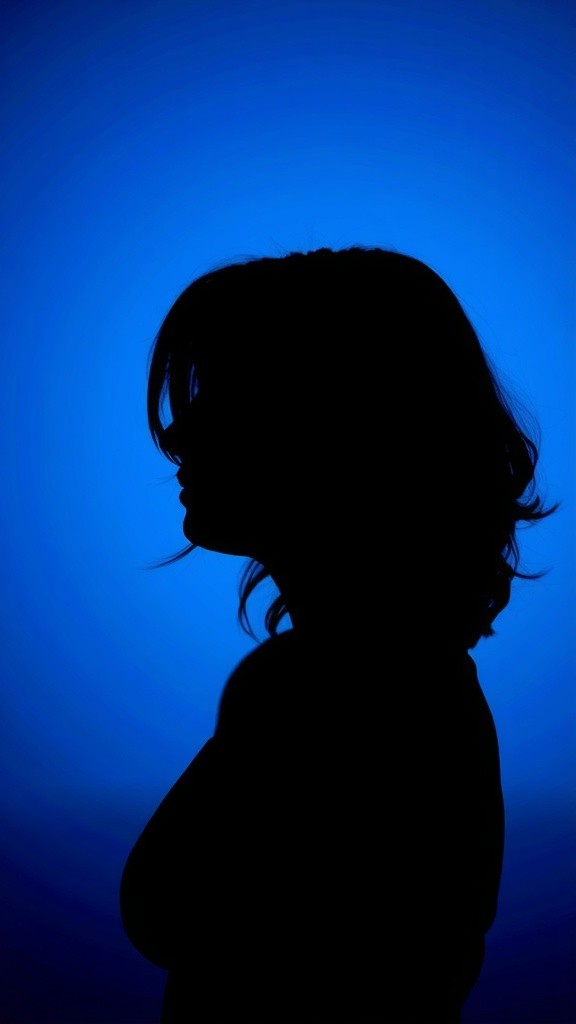 Mysterious Silhouette of a Girl