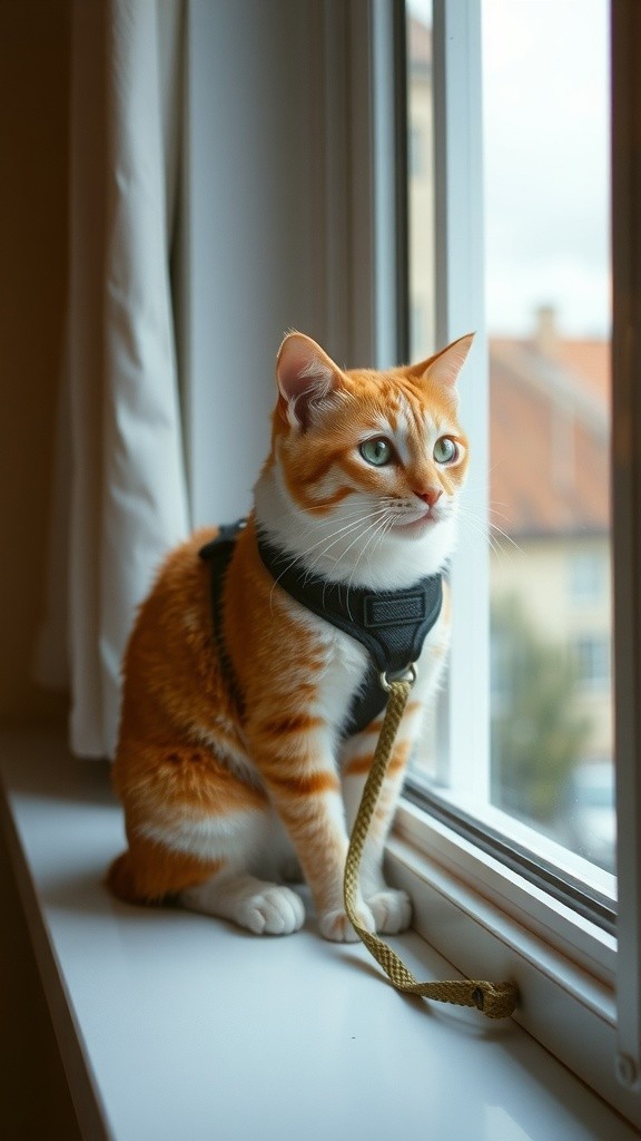 Un chat mignon se promène dans les rues de Paris