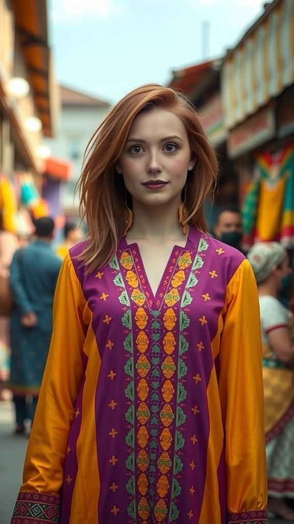 American Larki Ko Pakistani Dress Aur Canvas Bag Dena