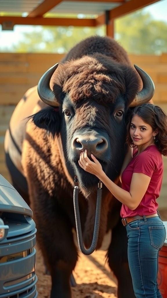 Veterinary Care of Bison on a Buffalo Farm