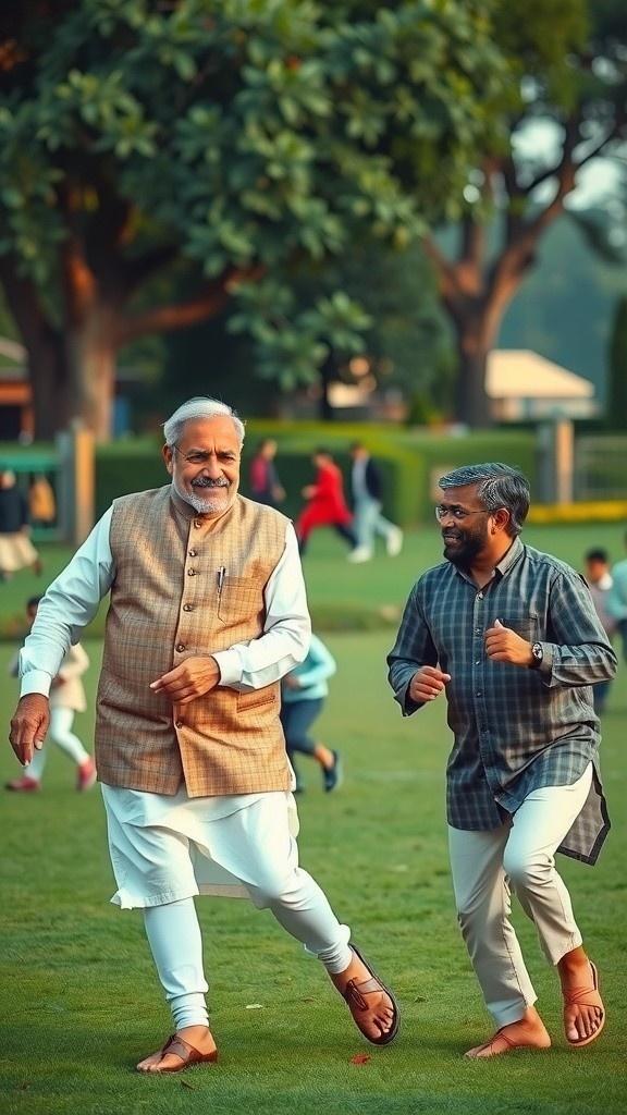 मोदी-योगी की मजेदार दौड़ और समोसे की दोस्ती
