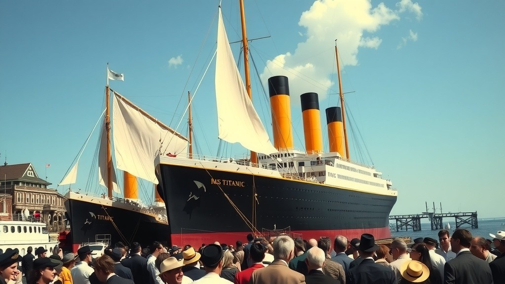 The Majestic Departure of the RMS Titanic