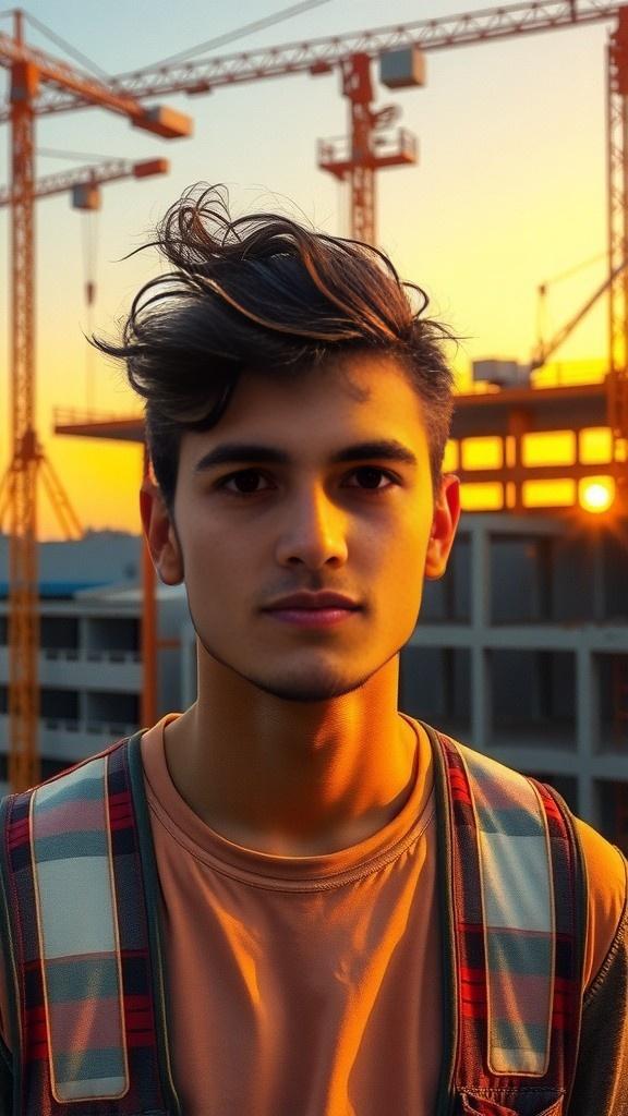 Dreaming of a Bright Future at the Construction Site