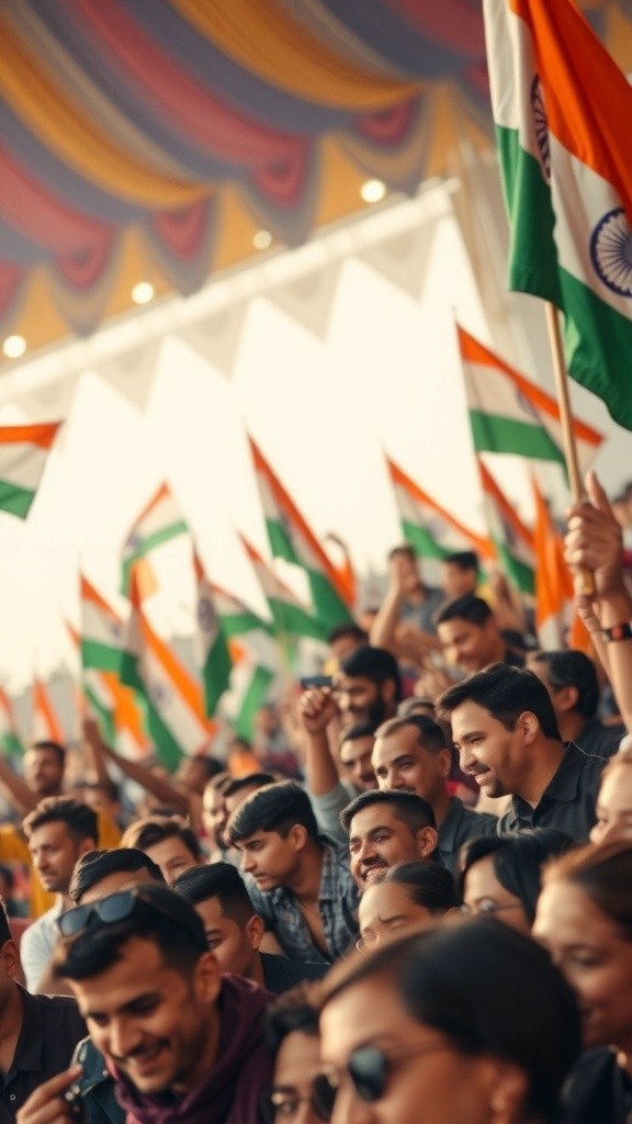 गांधी जी के साथ झंडा फैलाने का अवसर