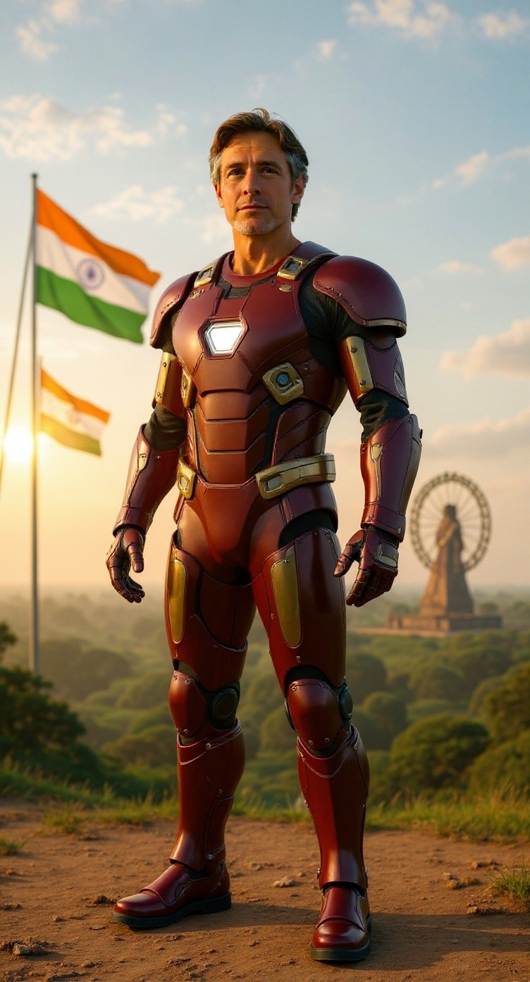 Marvel Avengers with Indian Spirit: Lord Hanuman and Konark Wheel