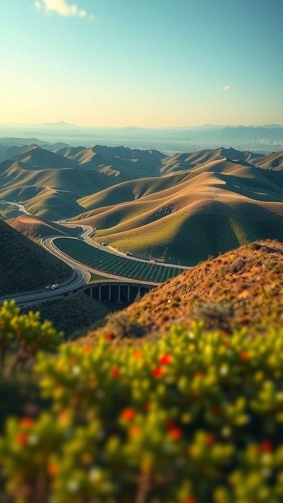 Serene Tongva Tribe Settlement in California's Natural Beauty