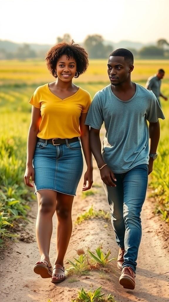Morning Laughter on the Farm Road