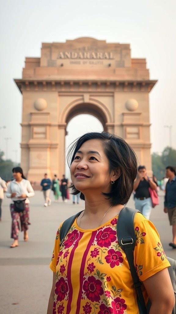 भारतीय गेट पर कोरियन लड़की का रिव्यू