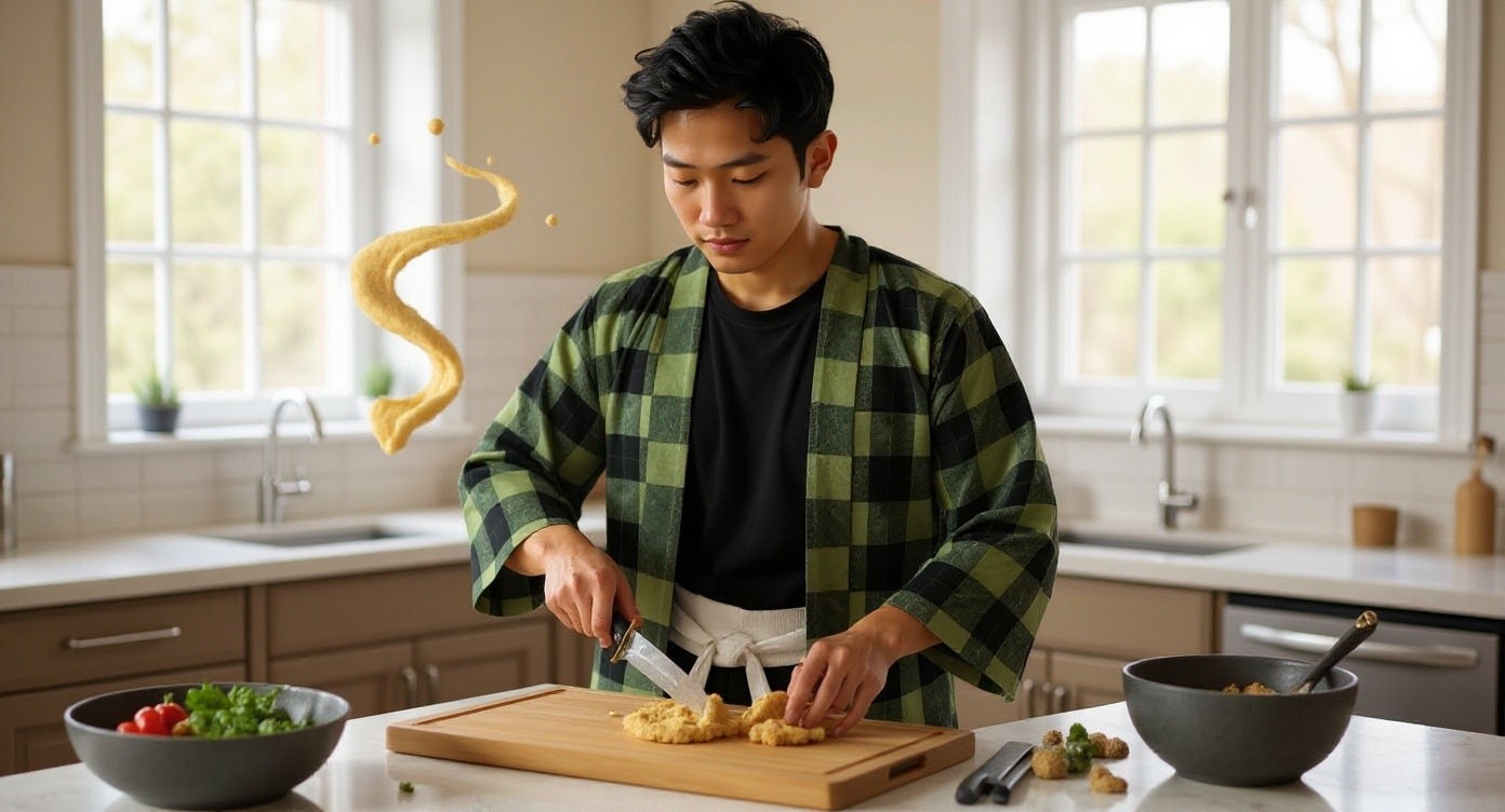 Cinematic Transformation: Tanjiro Emerges from Cookie Dough