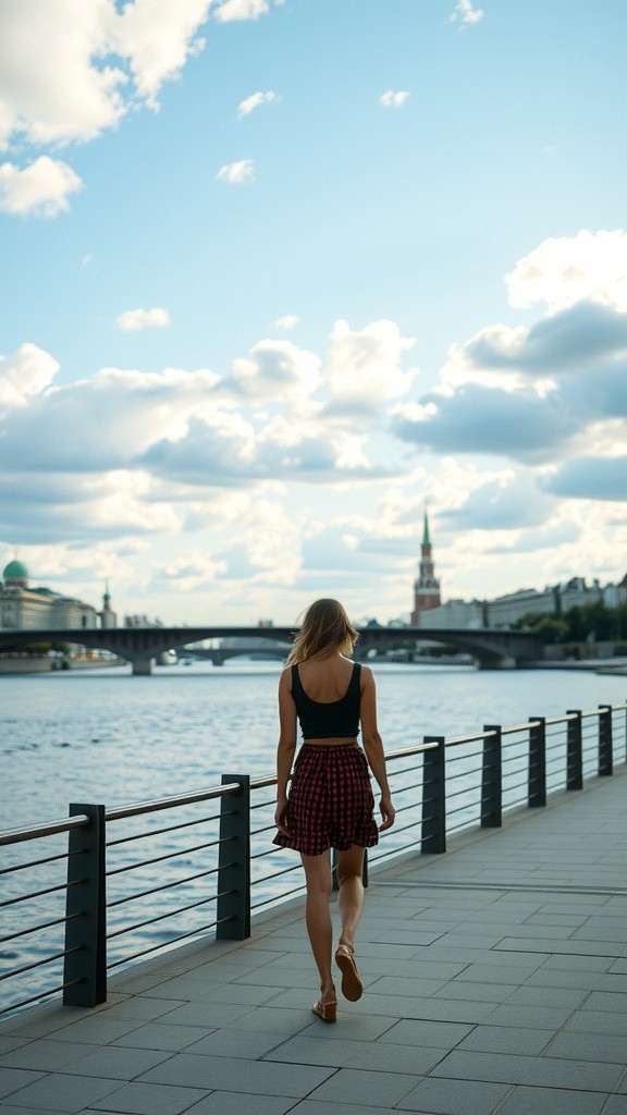 A Girl by the Moscow River