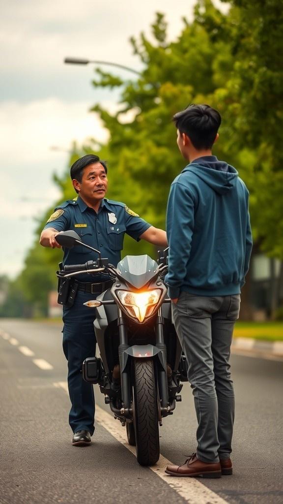 Dialog Konyol di Jalan: Helm Kebalik dan Motor Mundur!