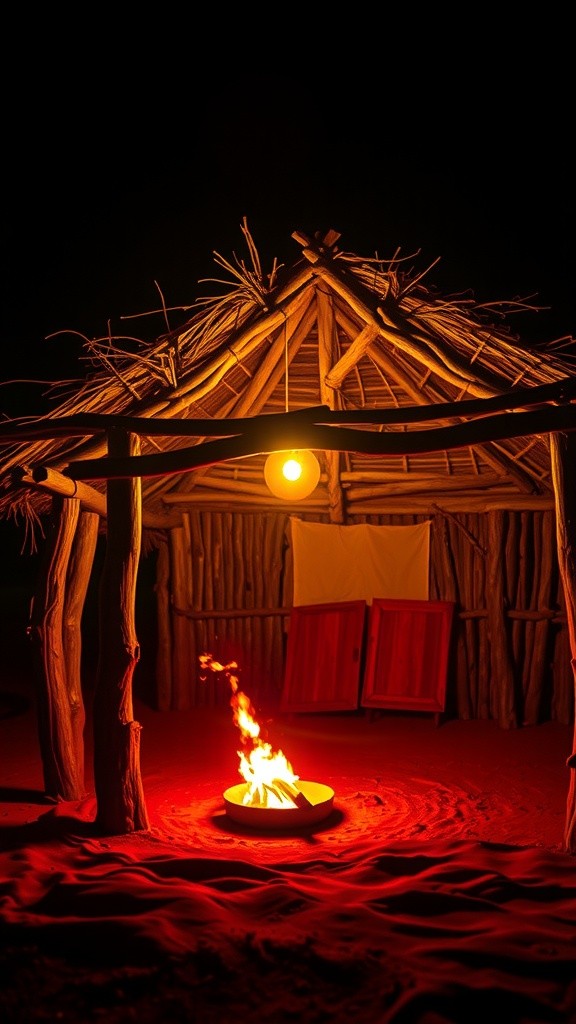A Mother's Wisdom in the Glow of Firelight
