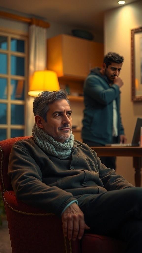 لص يتحدث مع صاحب الدار