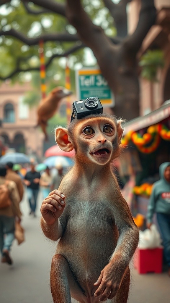 Monkey Vlogger's Food Adventures at Chandni Chowk!