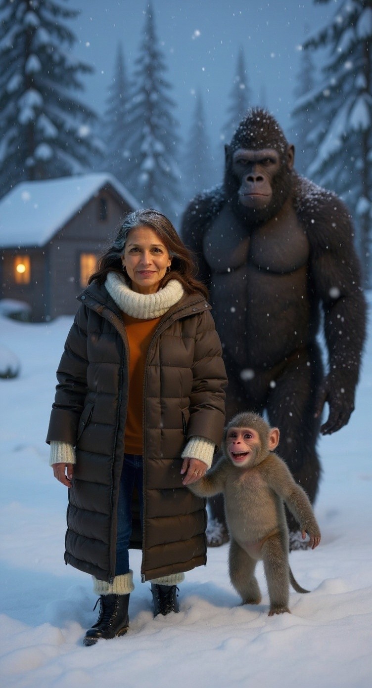 दादी और बंदर का बर्फ़ीला घर