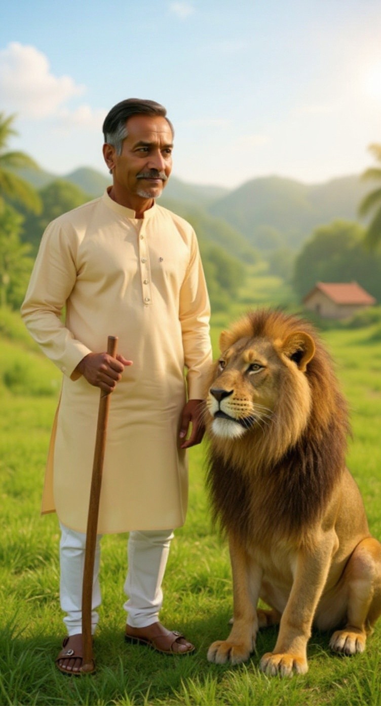 शेर और किसान की समझदारी