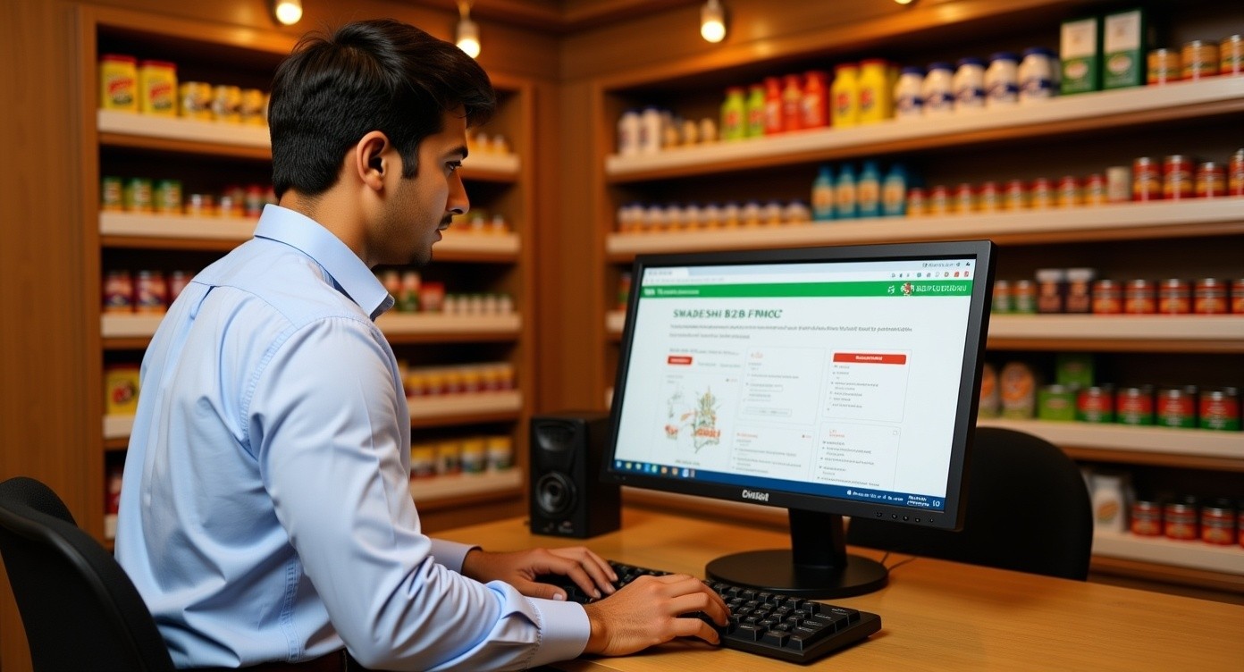 Namaste Swadeshi B2B FMCG पोर्टल - रिटेलर ऑनबोर्डिंग स्क्रिप्ट