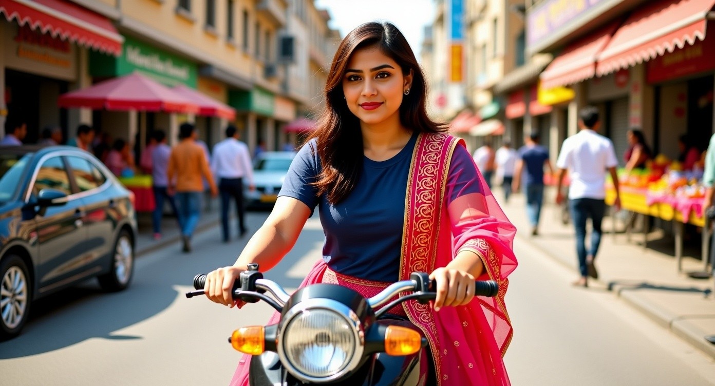 Bike Chalati Pakistani Larki