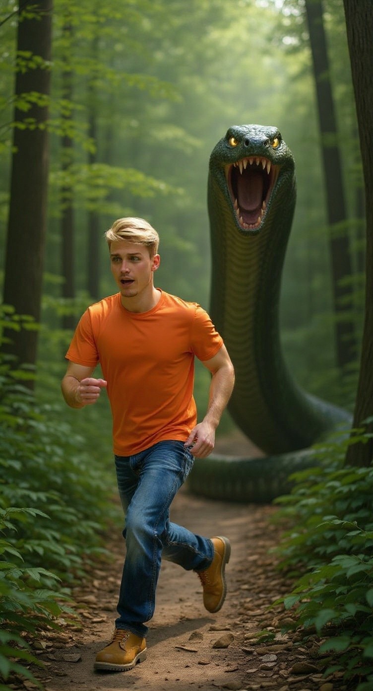 A Native Chasing a Child