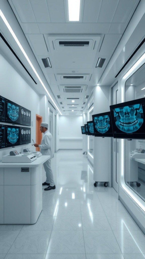 Empowered Care: Clinicians Collaborating with Cutting-Edge Technology in a Modern Hospital