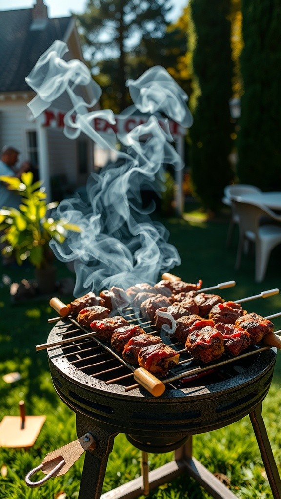 Brochetas de Carne en PACUMUTOS PIRAI