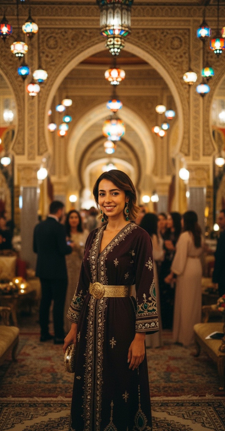 صديقتان في عرس مغربي وأناقة القفطان
