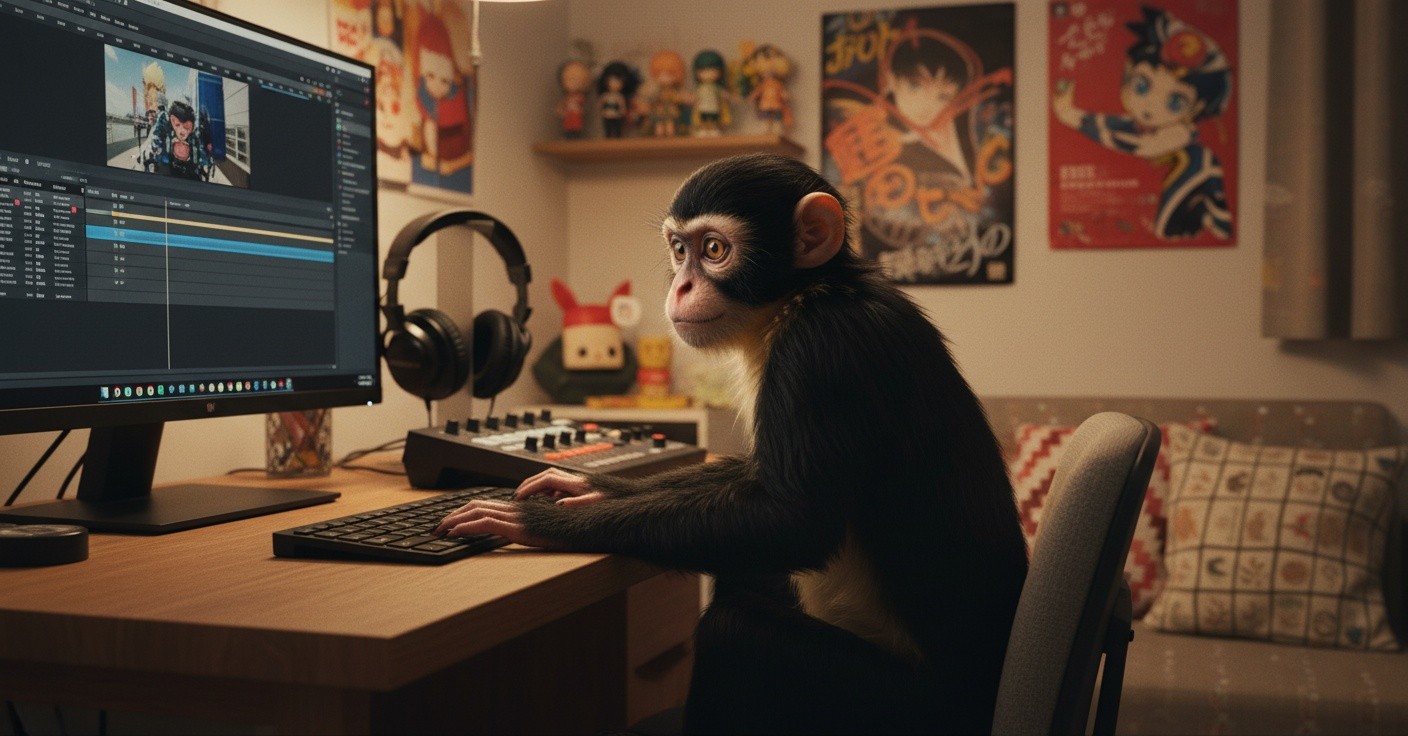 Tokyo Adventures: A Monkey's Vlog in the Neon City