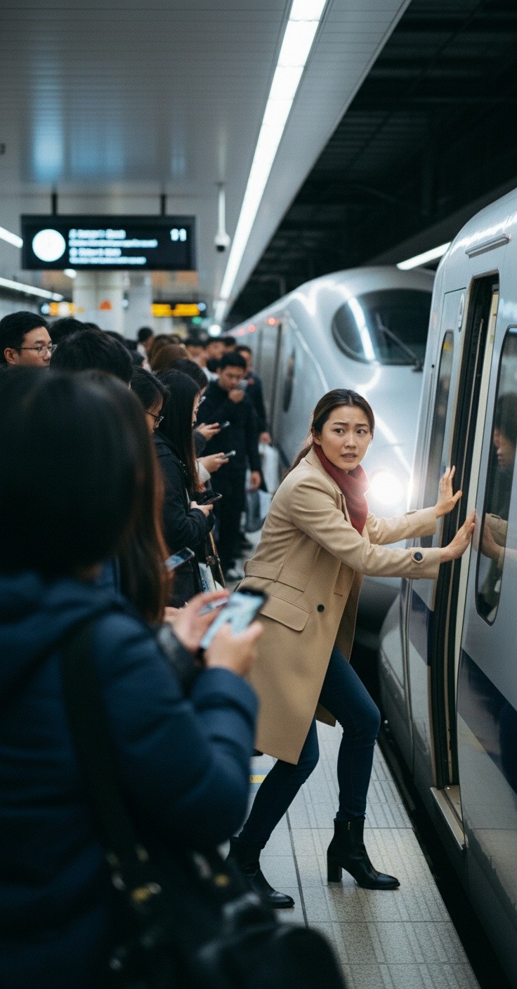 Village Girl's Journey in Town