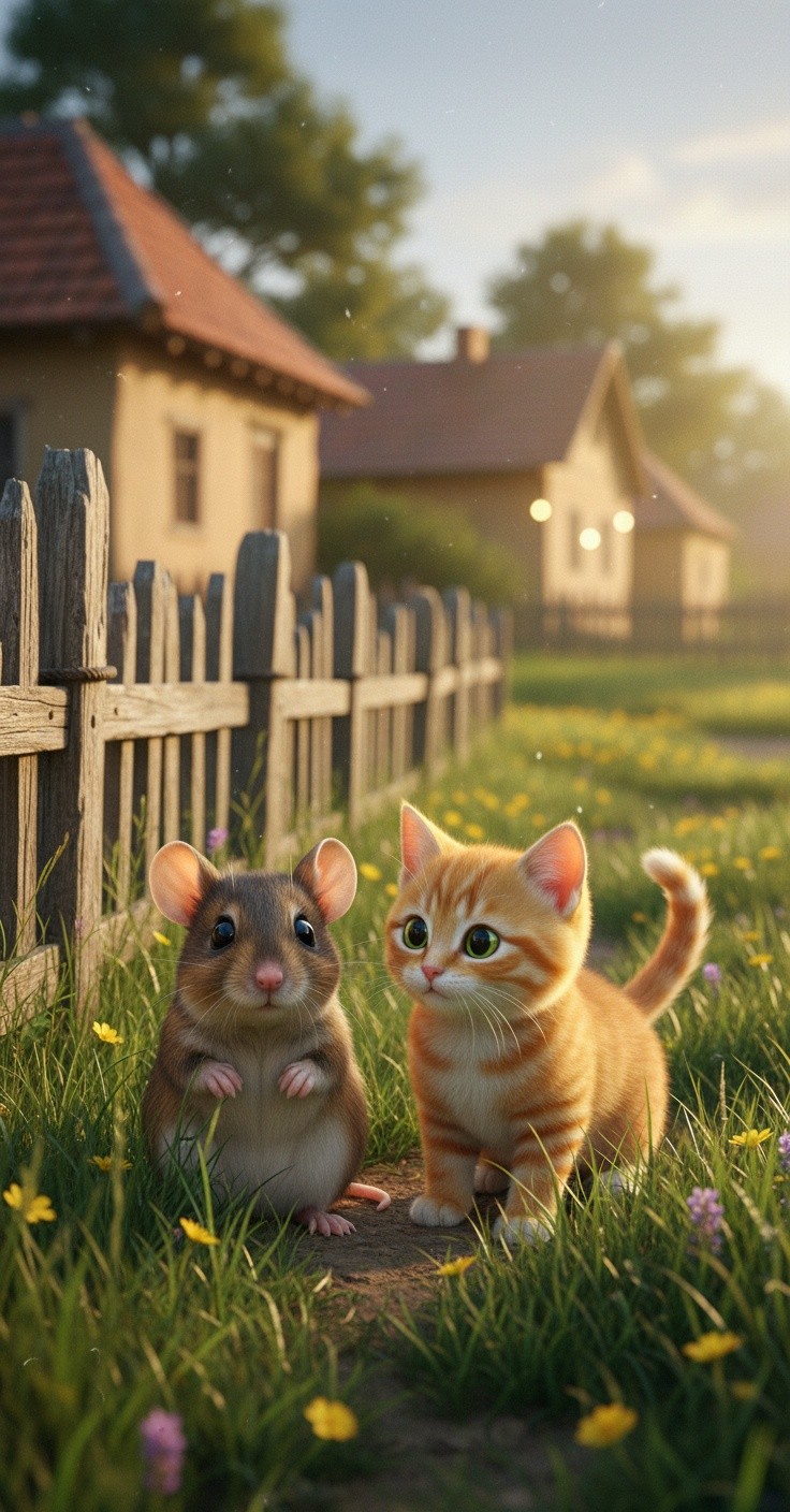 बिल्ली और चूहे की बुद्धिमानी