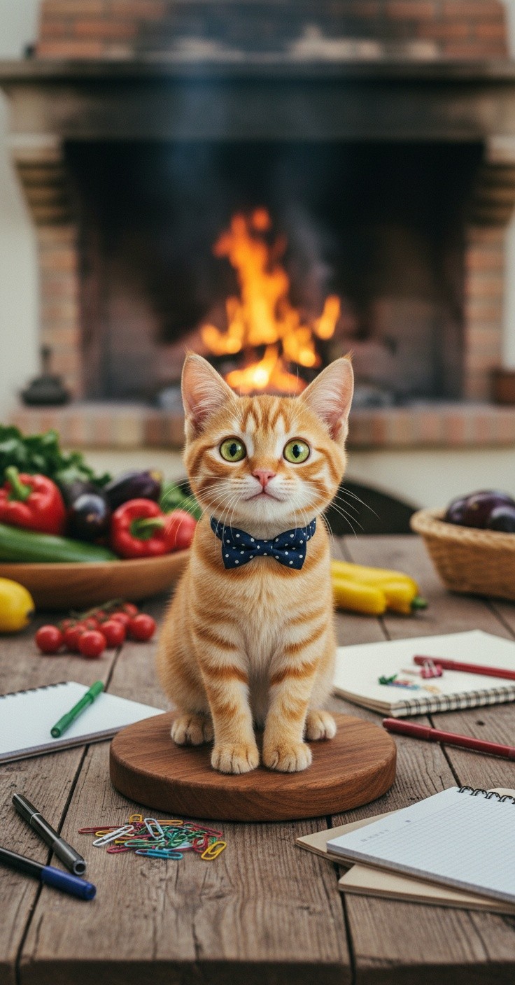 Kucing Oranye: Master Chef di Dapur Outdoor