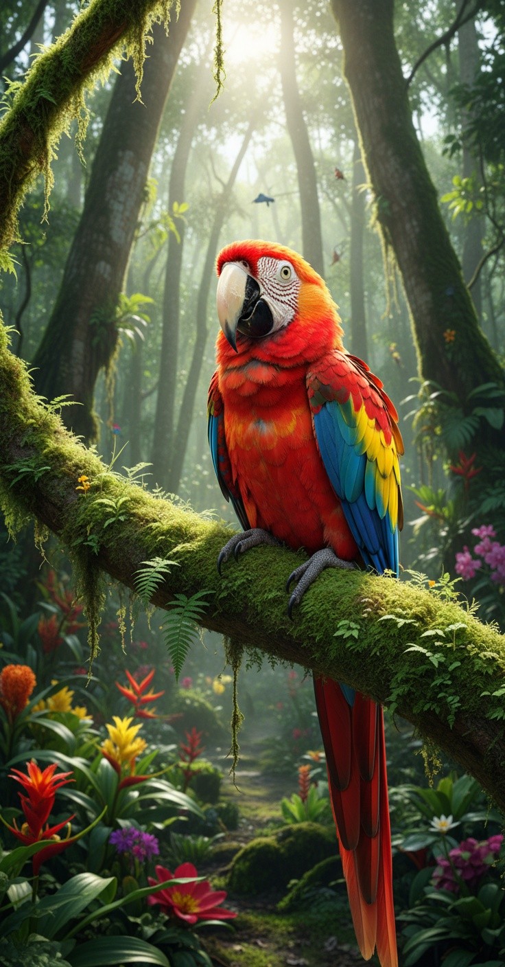 Polly: The Vibrant Parrot's Tale