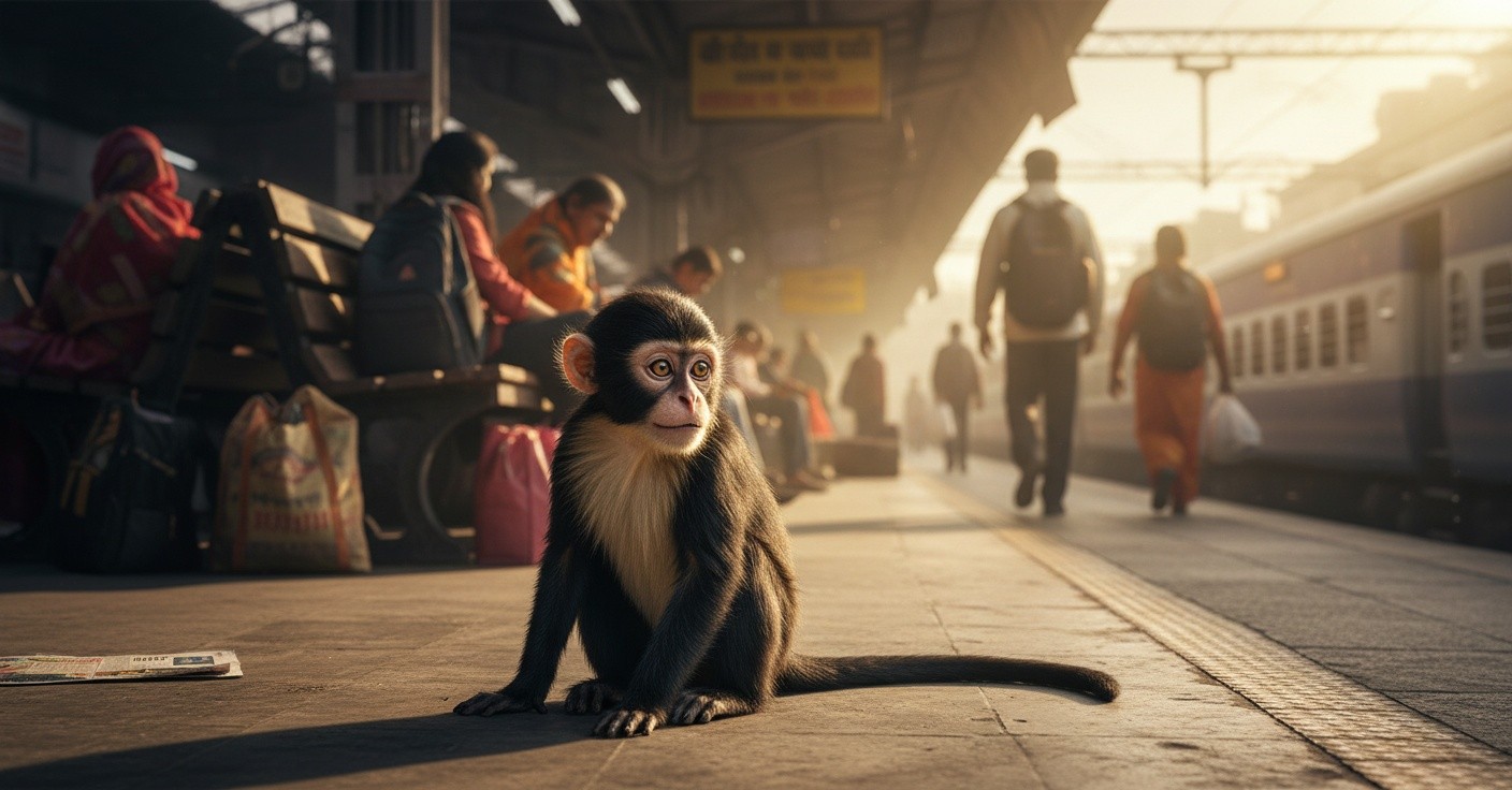 बंदर की मेहनत और सफलता