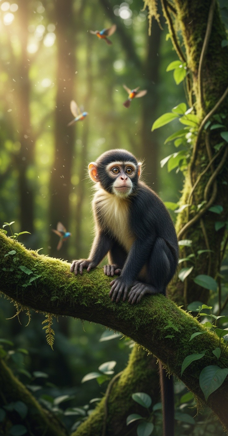 جنگل کا شرارتی بندر