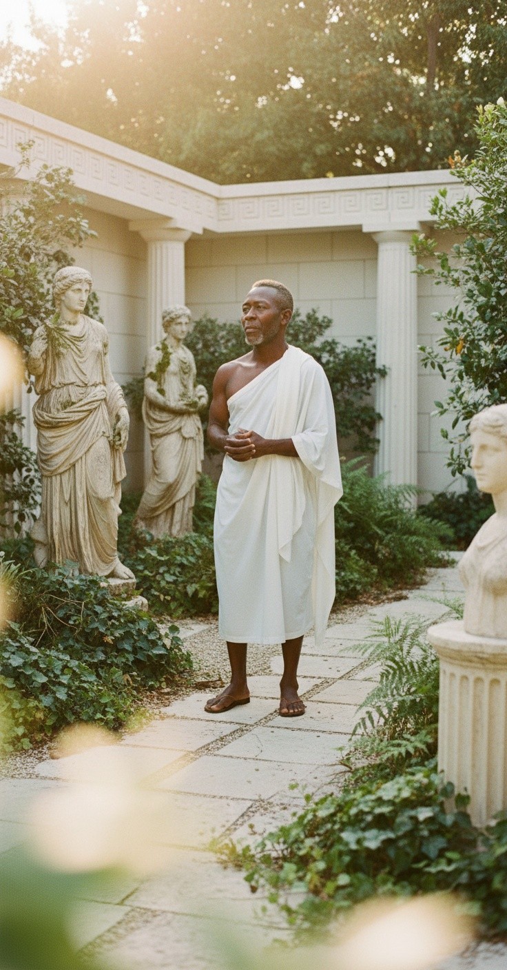 The Reflective Essence of Socrates: An Artistic Illustration