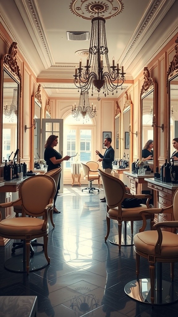 Elegance in Ivory: A Parisian Salon Portrait