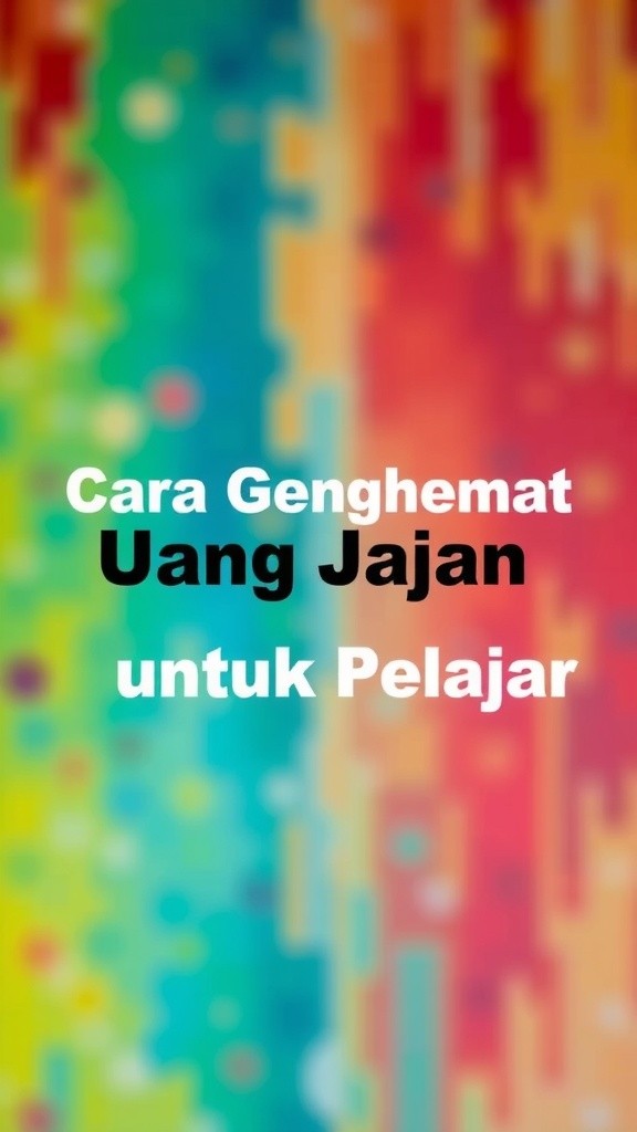 5 Tips Menghemat Uang Jajan untuk Pelajar
