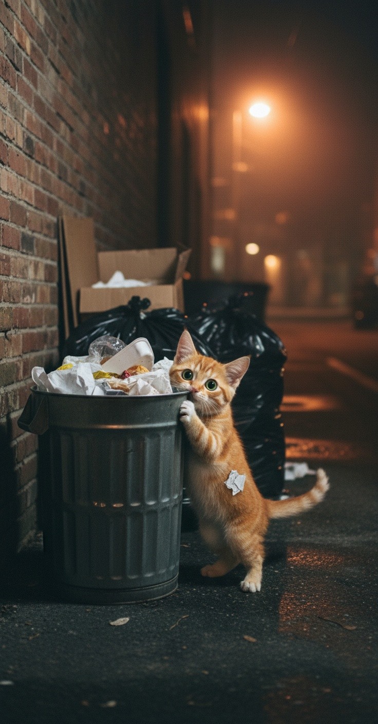 The Hungry Cat and the Kind Person