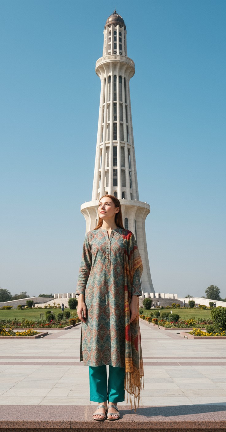 Russian Larki Aur Minar-e-Pakistan