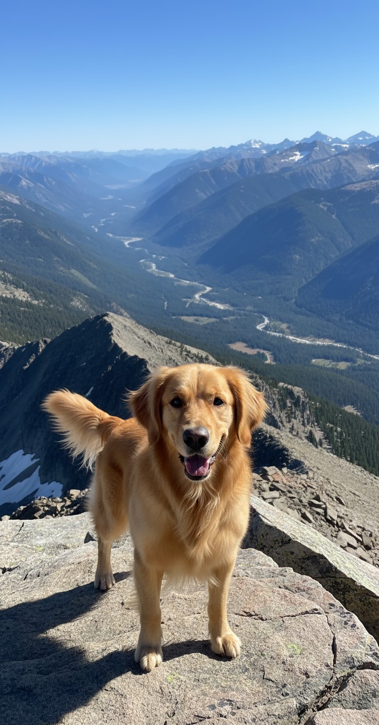 Eagle Saves Puppy from Mountain Fall