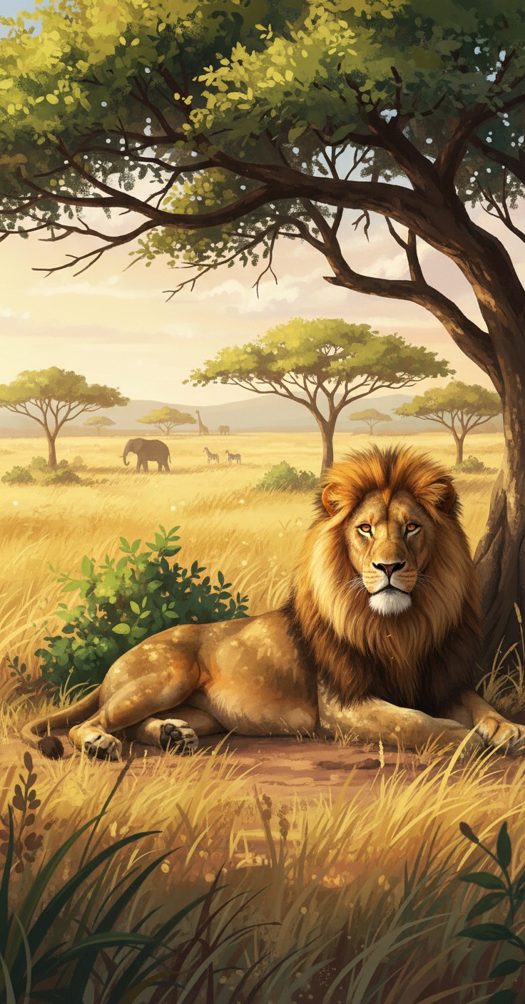 शेर और लोमड़ी: आत्मनिर्भरता की कहानी