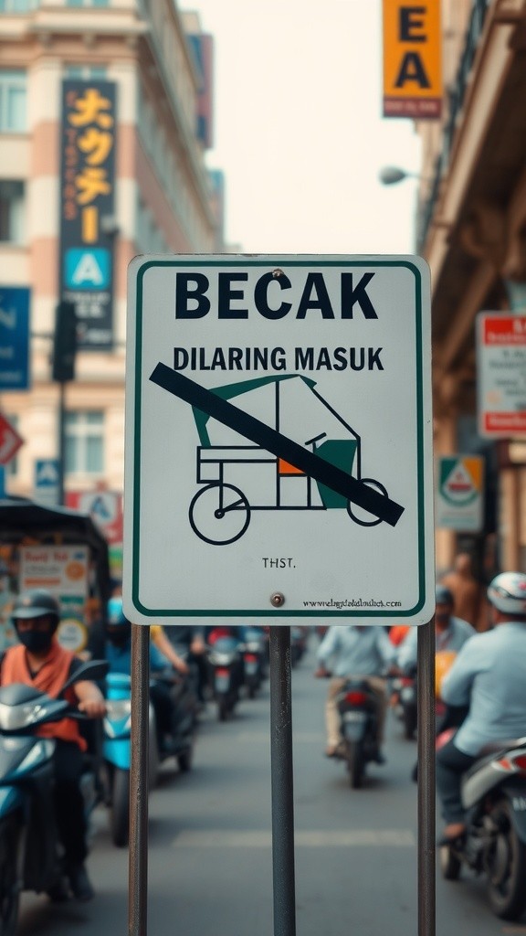 Kesalahpahaman Tukang Becak dan Polisi