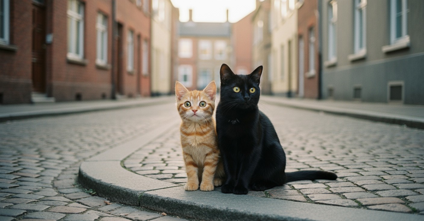 Kisah Kakak-Adik Kucing Bertahan Hidup
