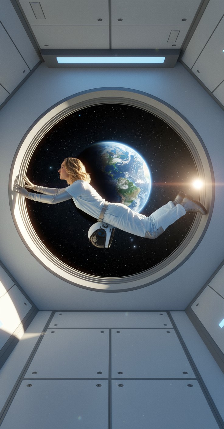 Floating in Serenity: A Cosmic Perspective