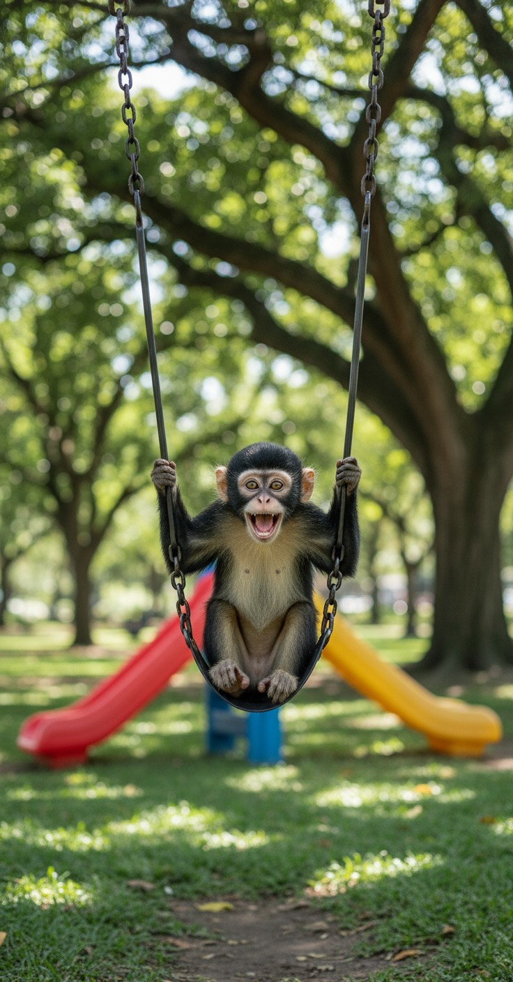 बंदर का पार्क में मजेदार दिन!