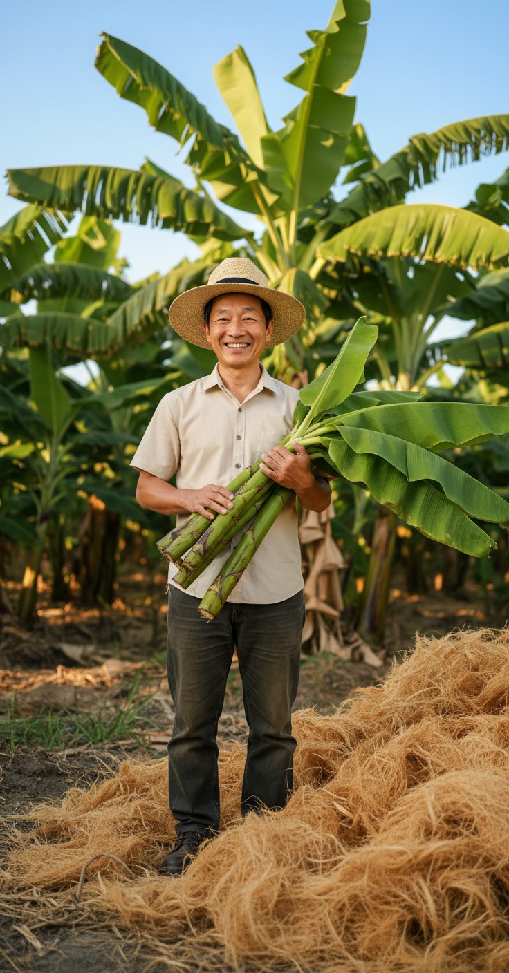 Transforming Waste: Artistry in Banana Fiber