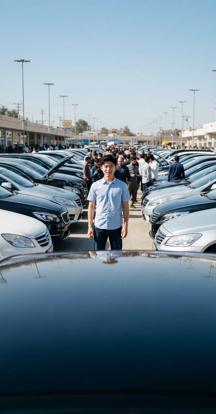 Japan ka larka Pakistan mein car le kar chala gaya