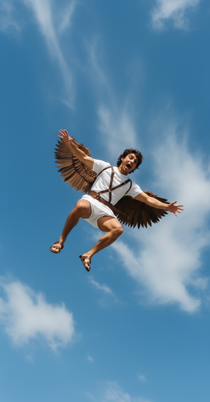 The Fall of Icarus: A Tale of Ambition and Hubris