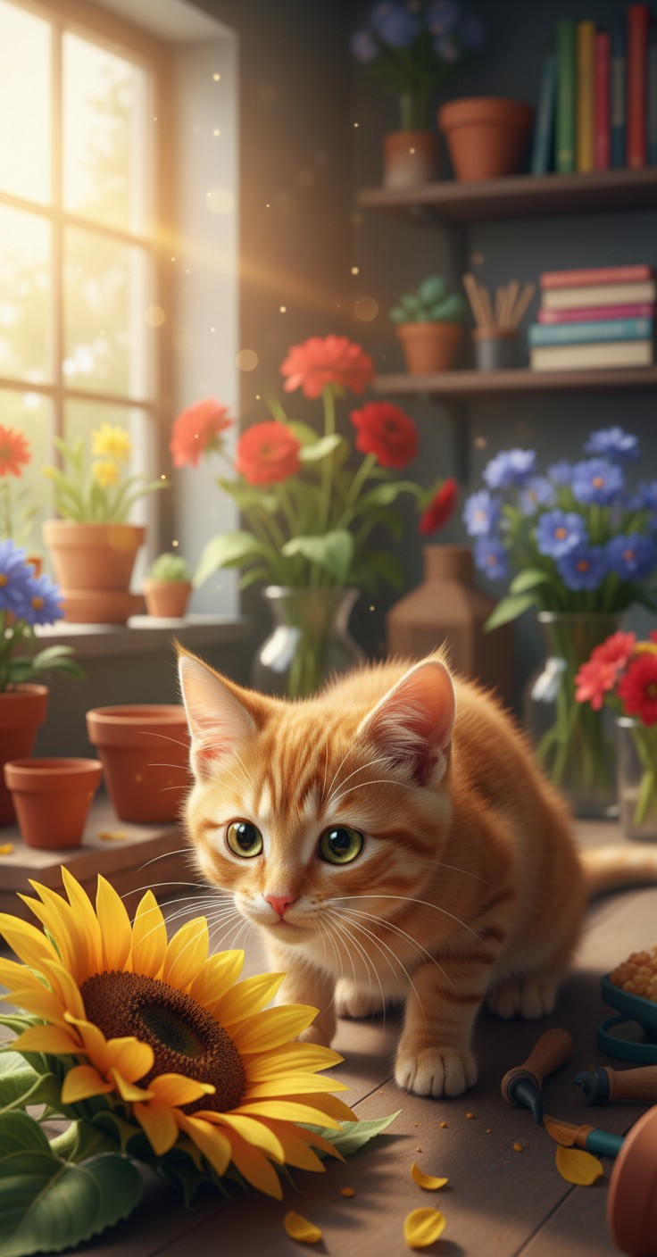 Petualangan Si Oren Si Kucing Berbulu Cerah