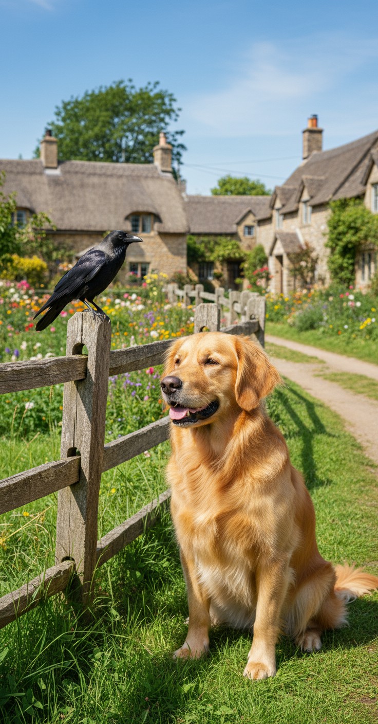 The Patient Dog and the Impatient Crow