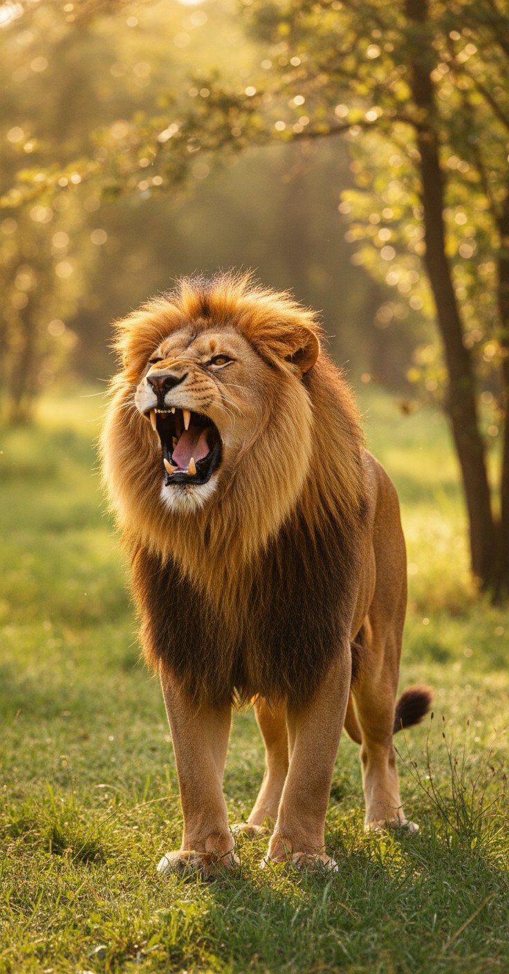 शेर की दहाड़ का असर